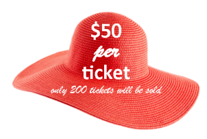 Sun hat with ticket pricing