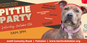 Pittie Party Adoption Fair at Humane Society of Harford County Set for October 8