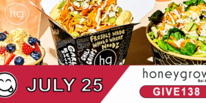You Dine & honeygrow Donates 20%