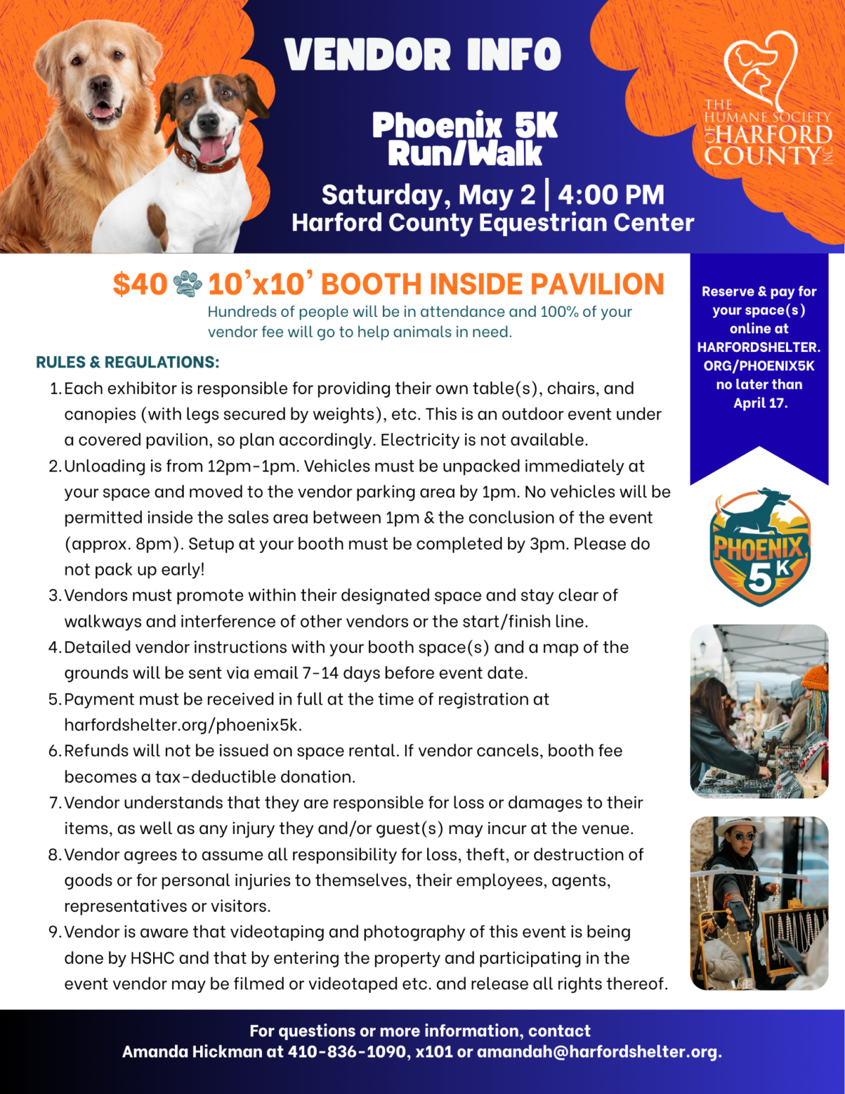 Phoenix 5K Vendor Opportunities - The Humane Society of Harford County